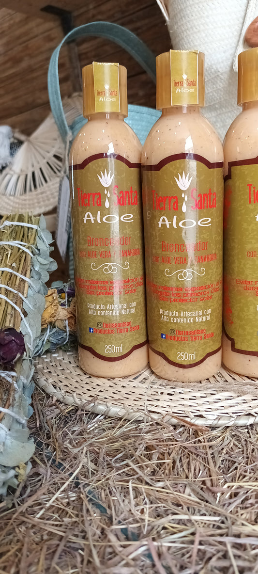 Bronceador de Aloe Vera y Zanahoria 🥕