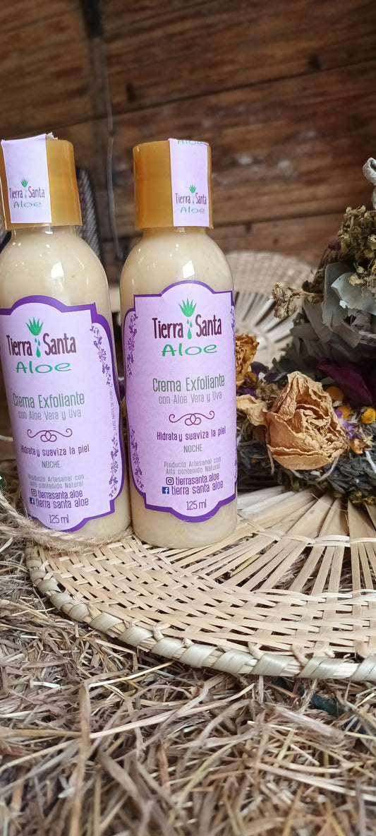Crema Exfoliante de Aloe Vera y Uva 🍇