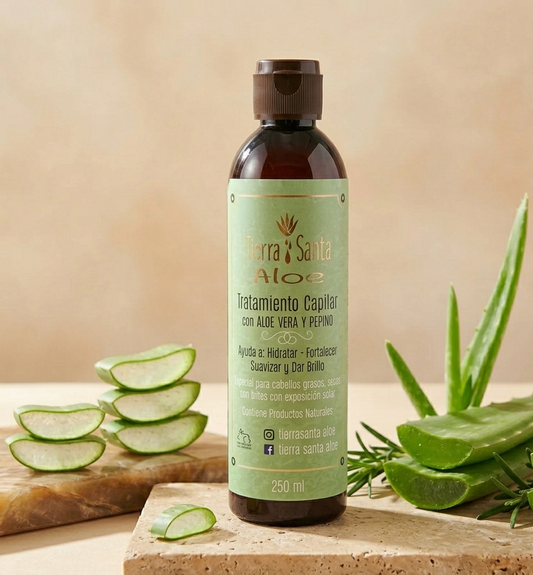 Tratamiento capilar de Aloe Vera y Pepino
